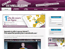 Tablet Screenshot of coursdevielle.com